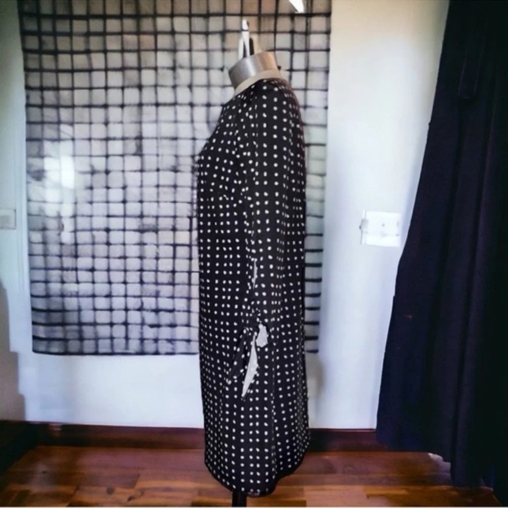 TAHARI ASL Dress Black & White Polka Dot Shift Chic Versatile Women’s Size 4 - Picture 4 of 16